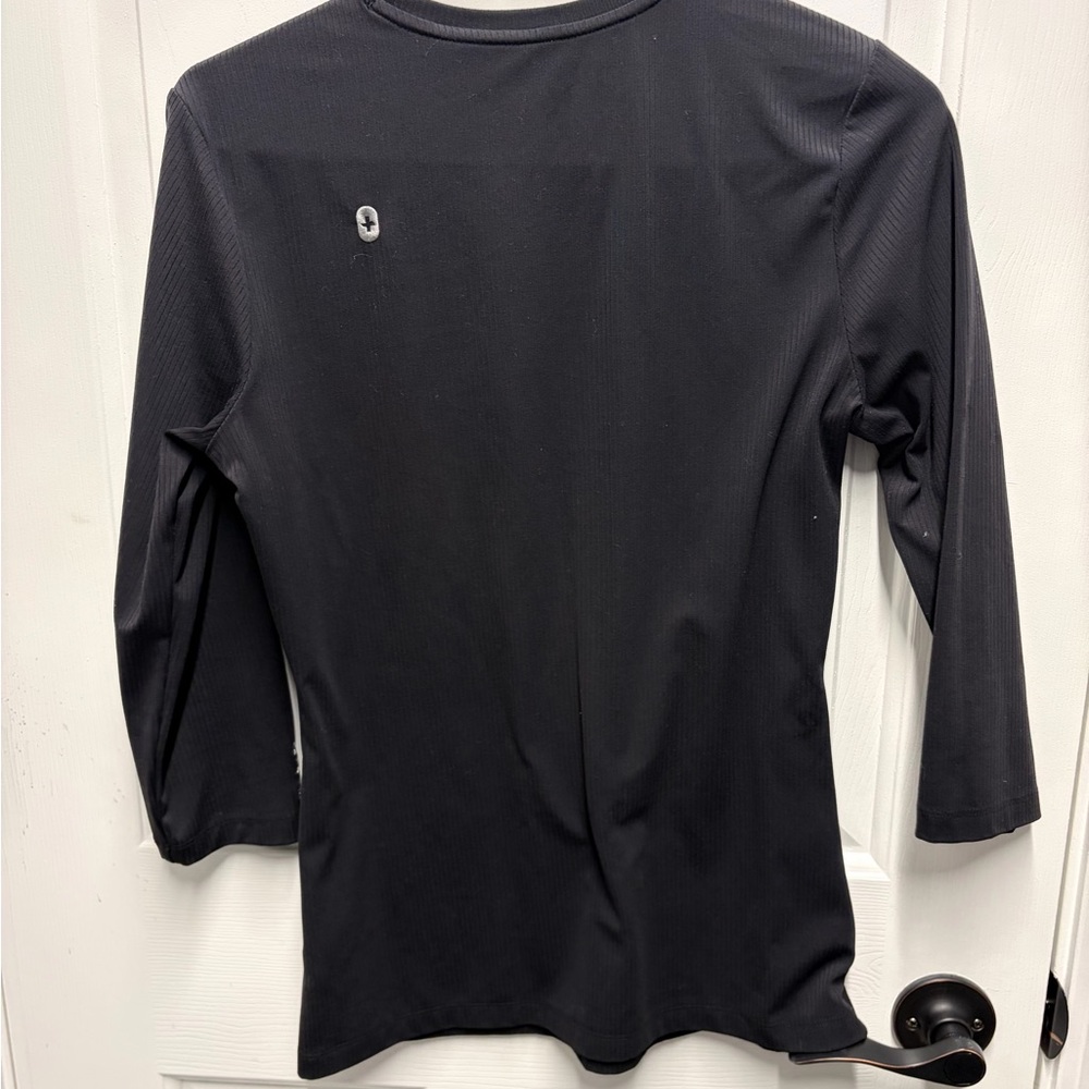 Figs Black Ribbed Long Sleeve Underscrub - Picture 3 of 3